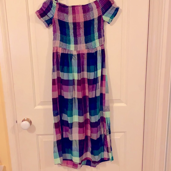 Urban Gypsy check print shirred dress size S - Picture 4 of 4